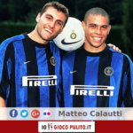 Ronaldo e Christian Vieri con la maglia dell'Inter. © Edited by MATTEO CALAUTTI