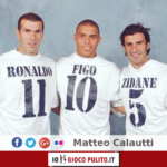 Zinedine Zidane, Ronaldo e Luís Figo. © Edited by MATTEO CALAUTTI