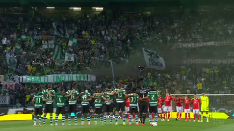 Omaggio dell'Estádio José Alvalade a Marco Ficini © PRIMEIRA LIGA